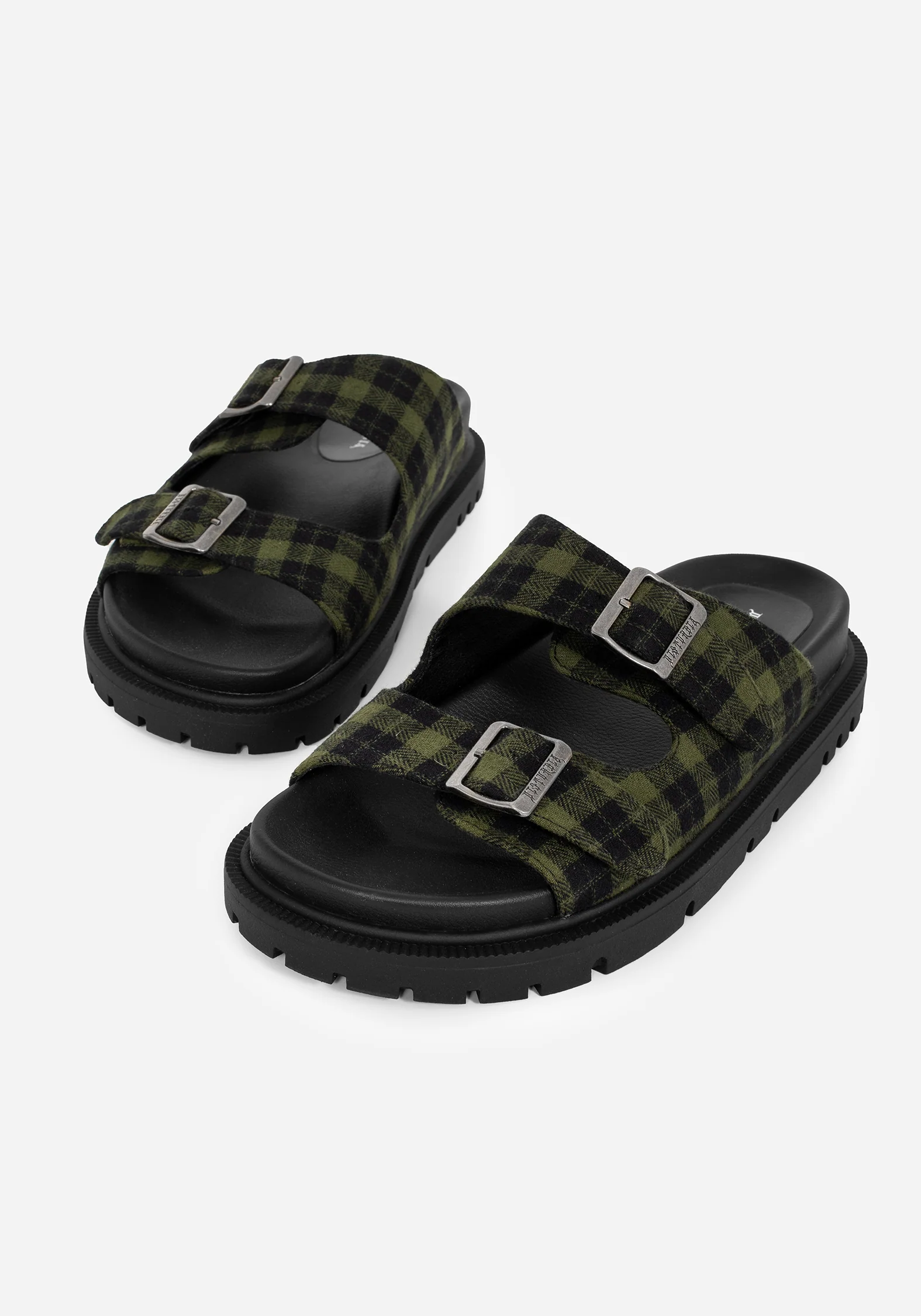 Terra Gingham Buckle Sandals - Image 5