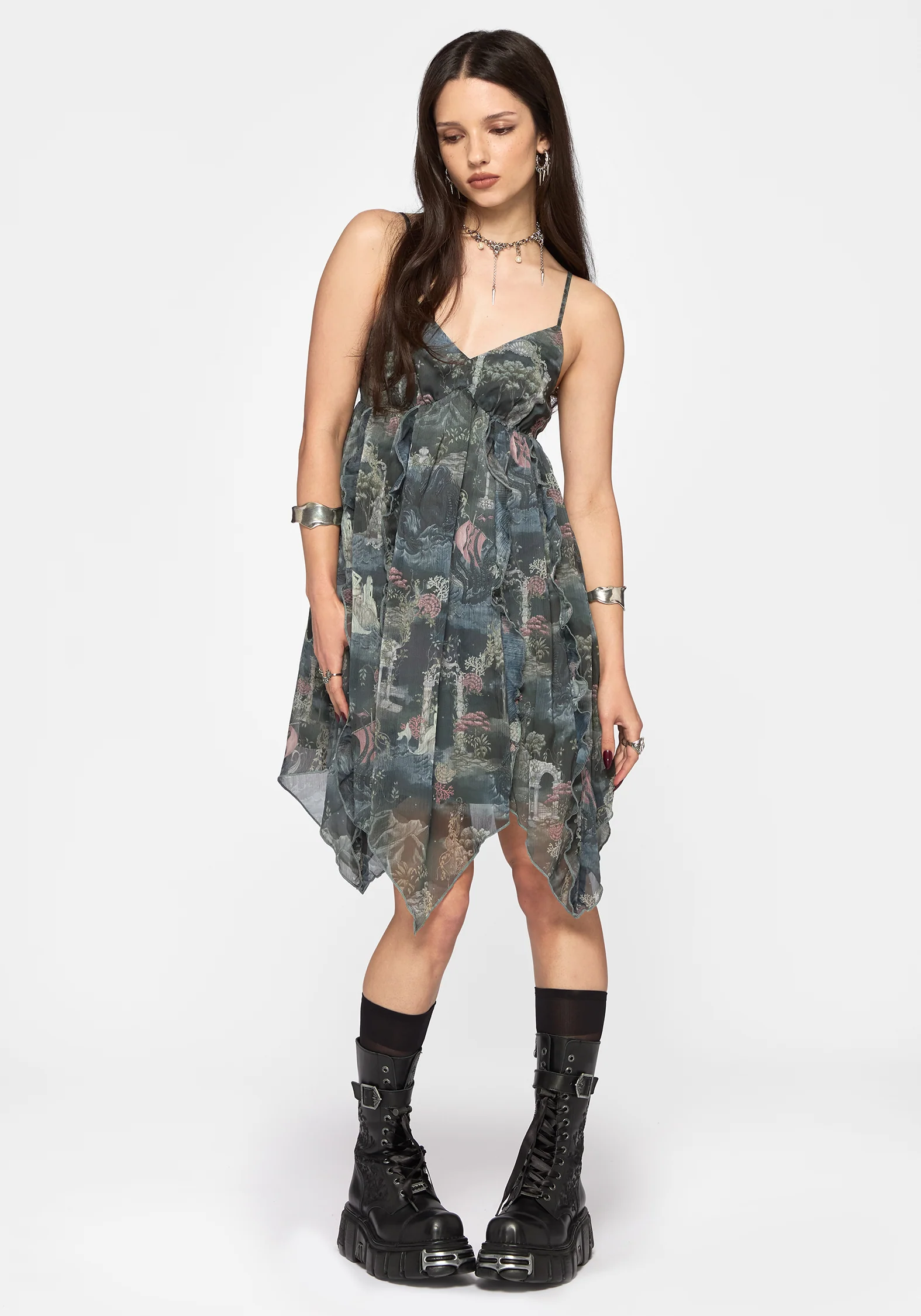 Thalassa Print Tendril Mini Dress - Image 2