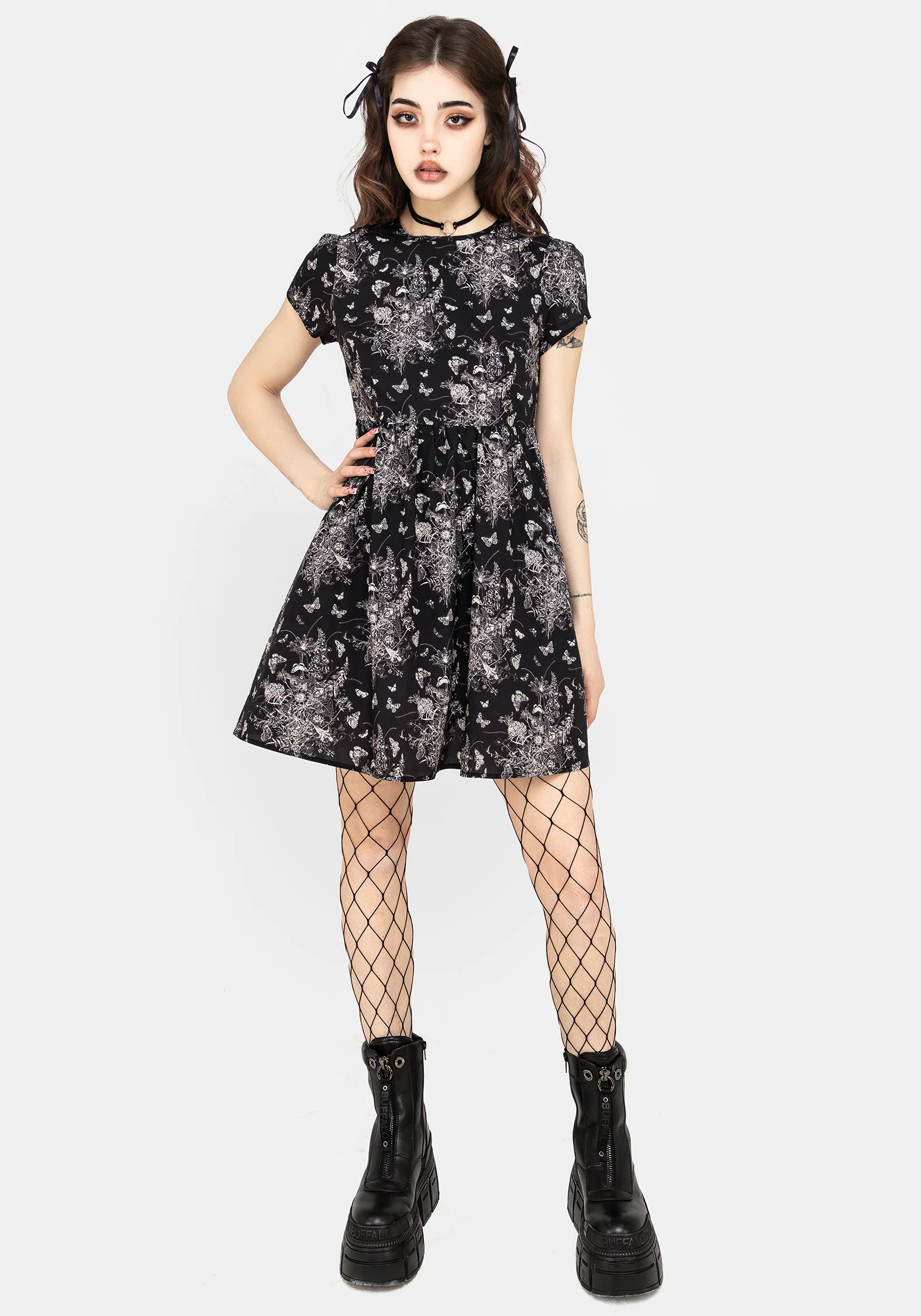 Thalia Mini Skater Dress - Image 5