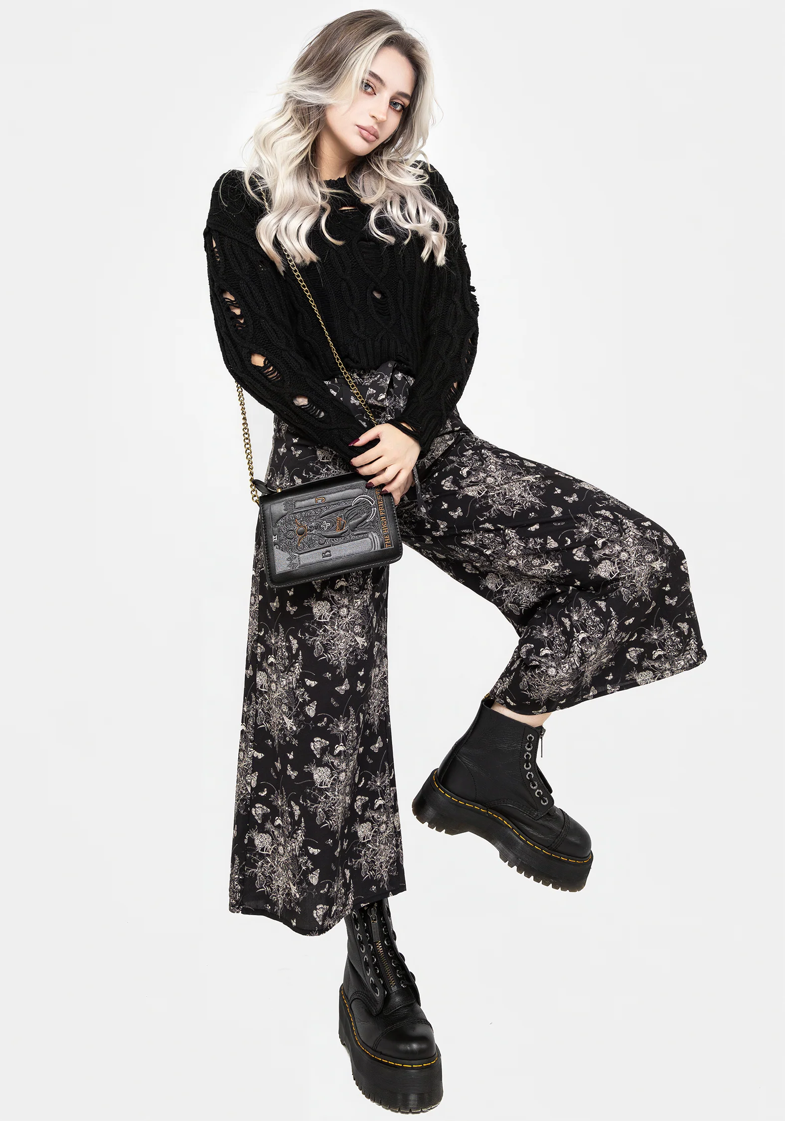 Thalia Tie Waist Culottes - Image 4