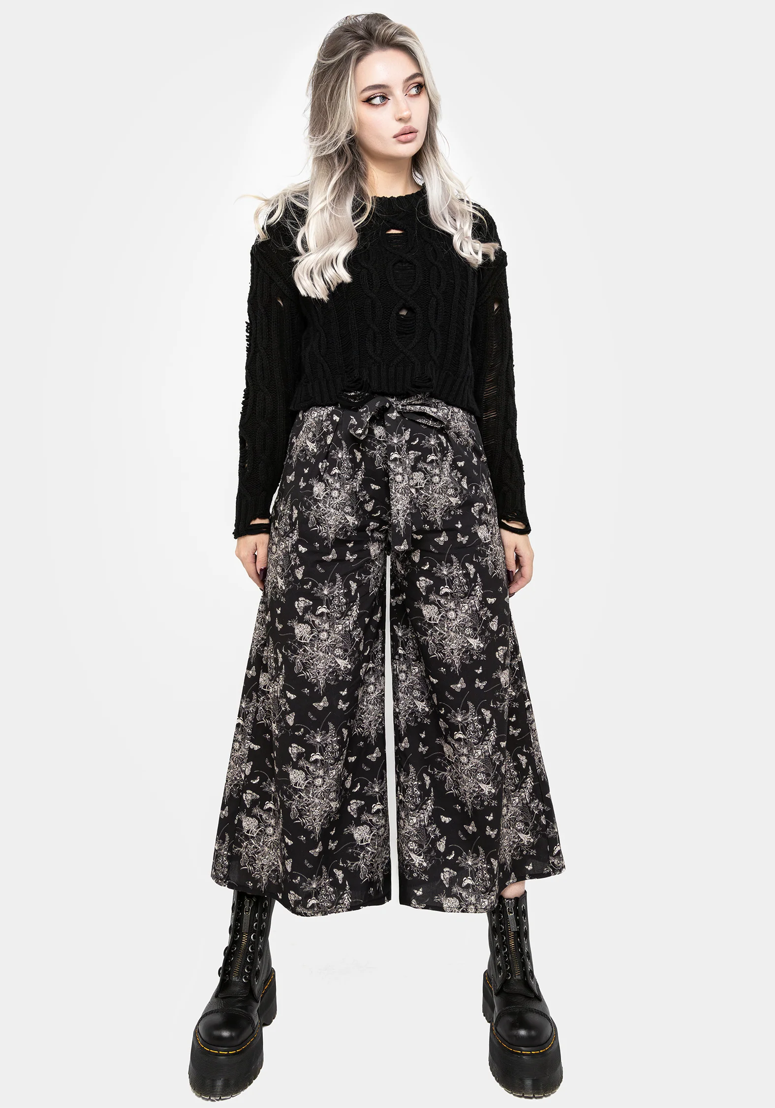Thalia Tie Waist Culottes - Image 5