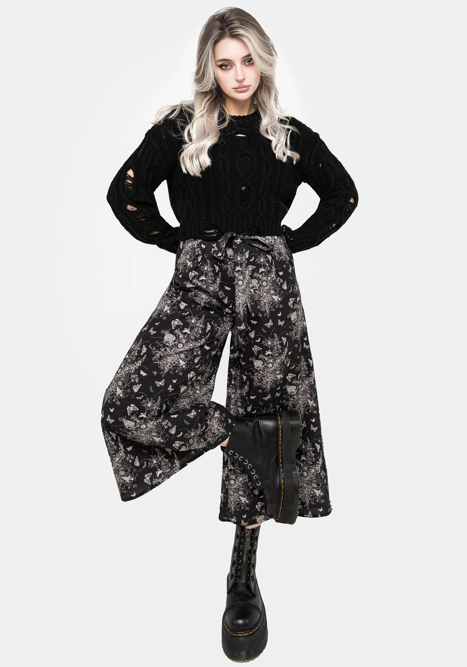 Thalia Tie Waist Culottes - Image 6