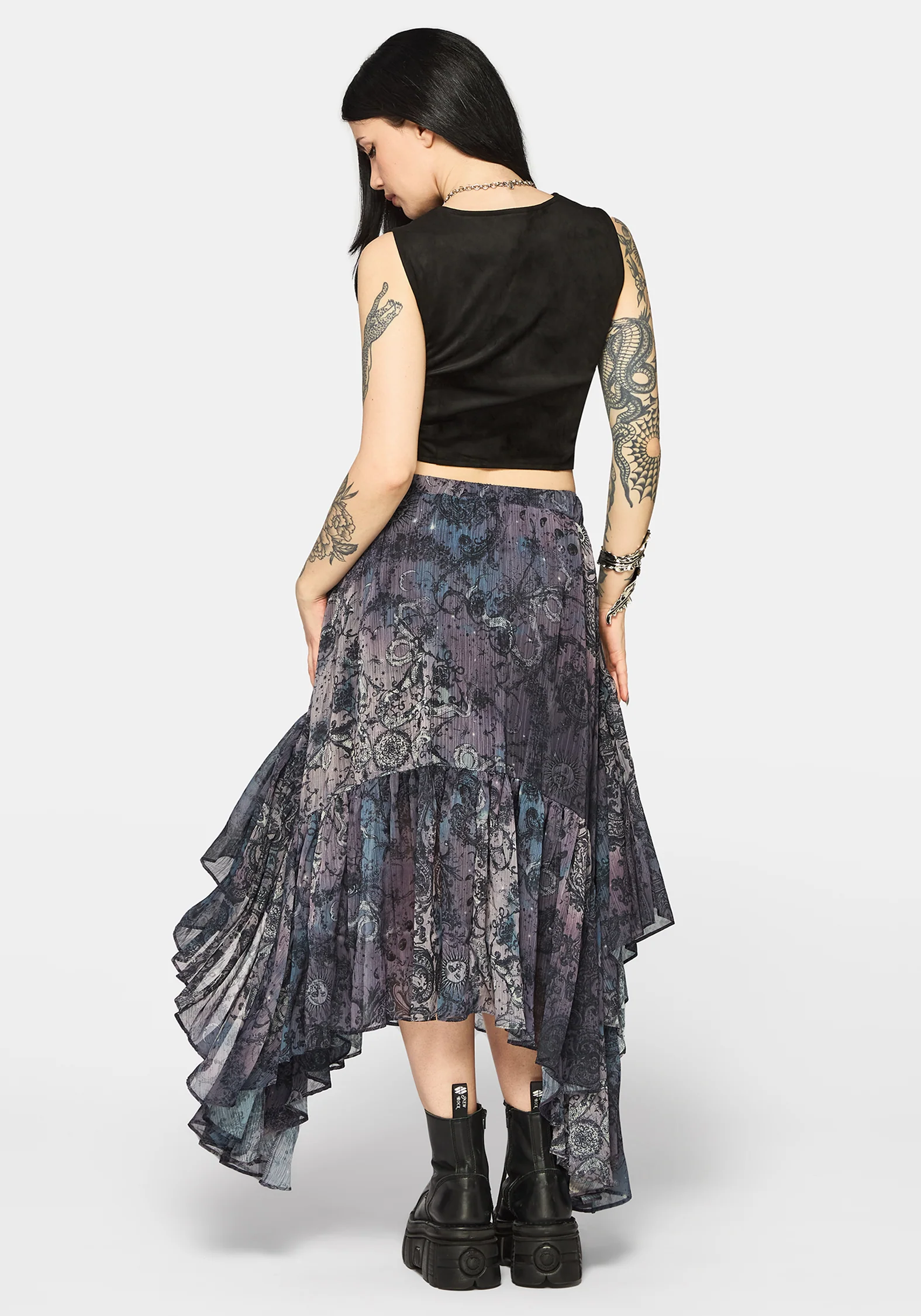 Thorn Bloom Embellished Suede Waistcoat - Image 3