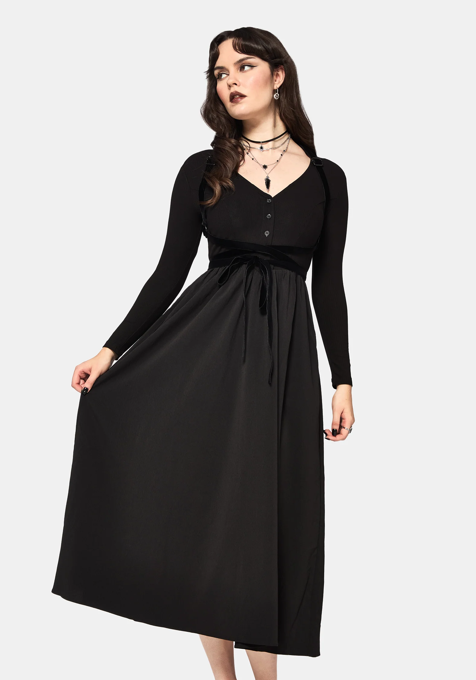 Torrent Button Up Midi Dress - Image 5
