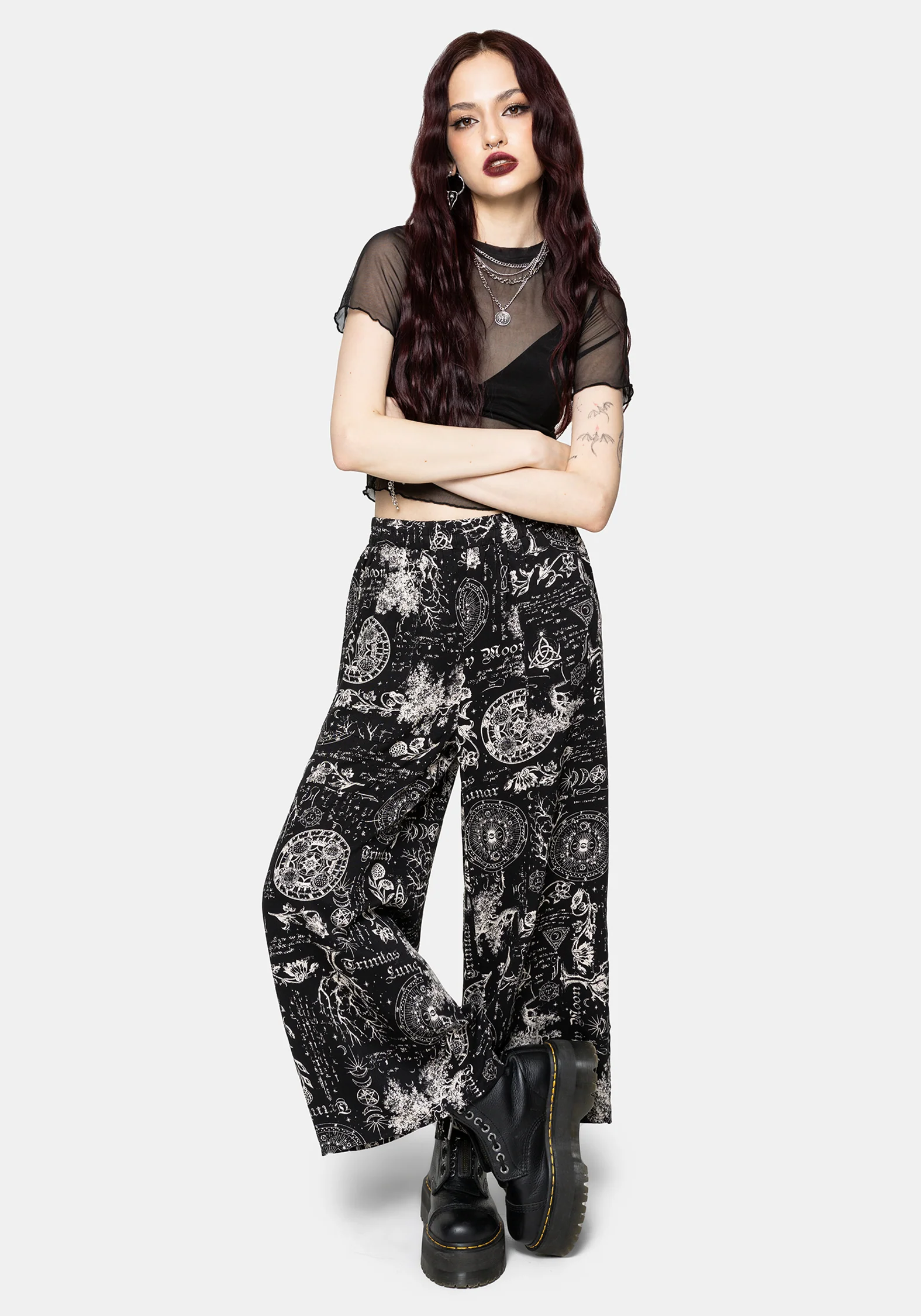 Trinity Moon Print Pull On Culotte - Image 6