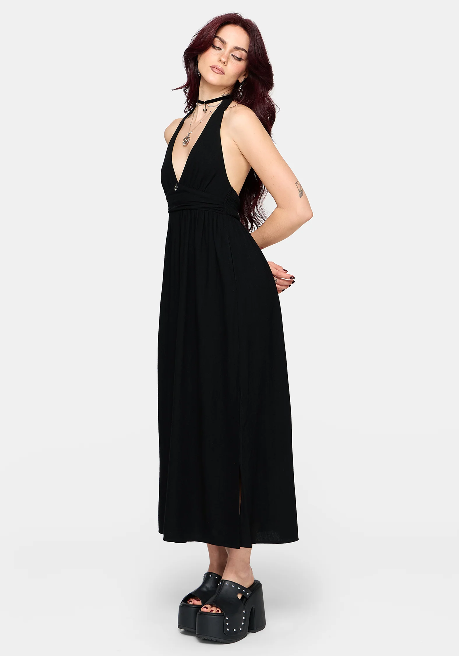 Twyla Halter Midaxi Dress - Image 4