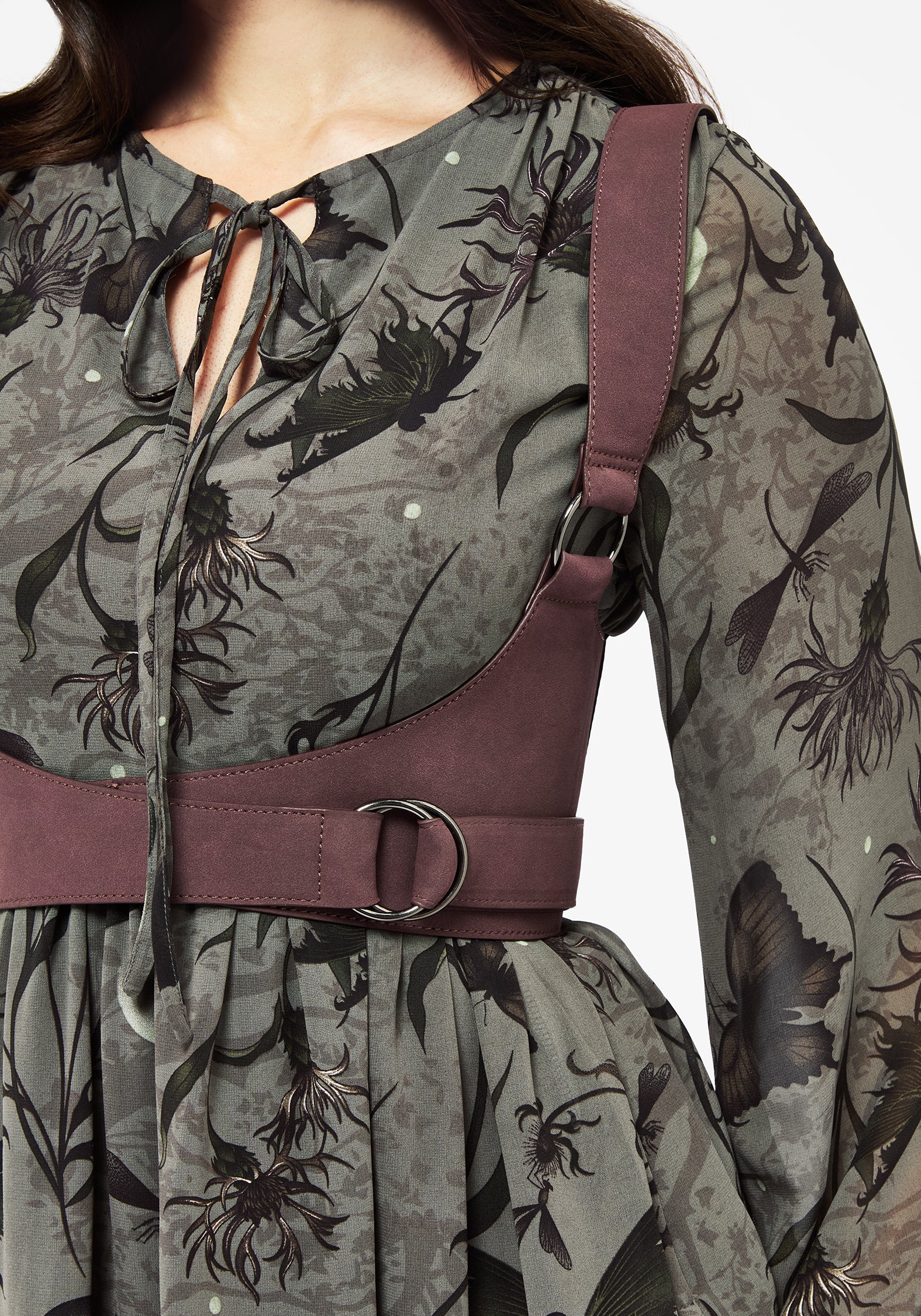 Valdez Faux Suede Leather Wrap Harness - Image 2
