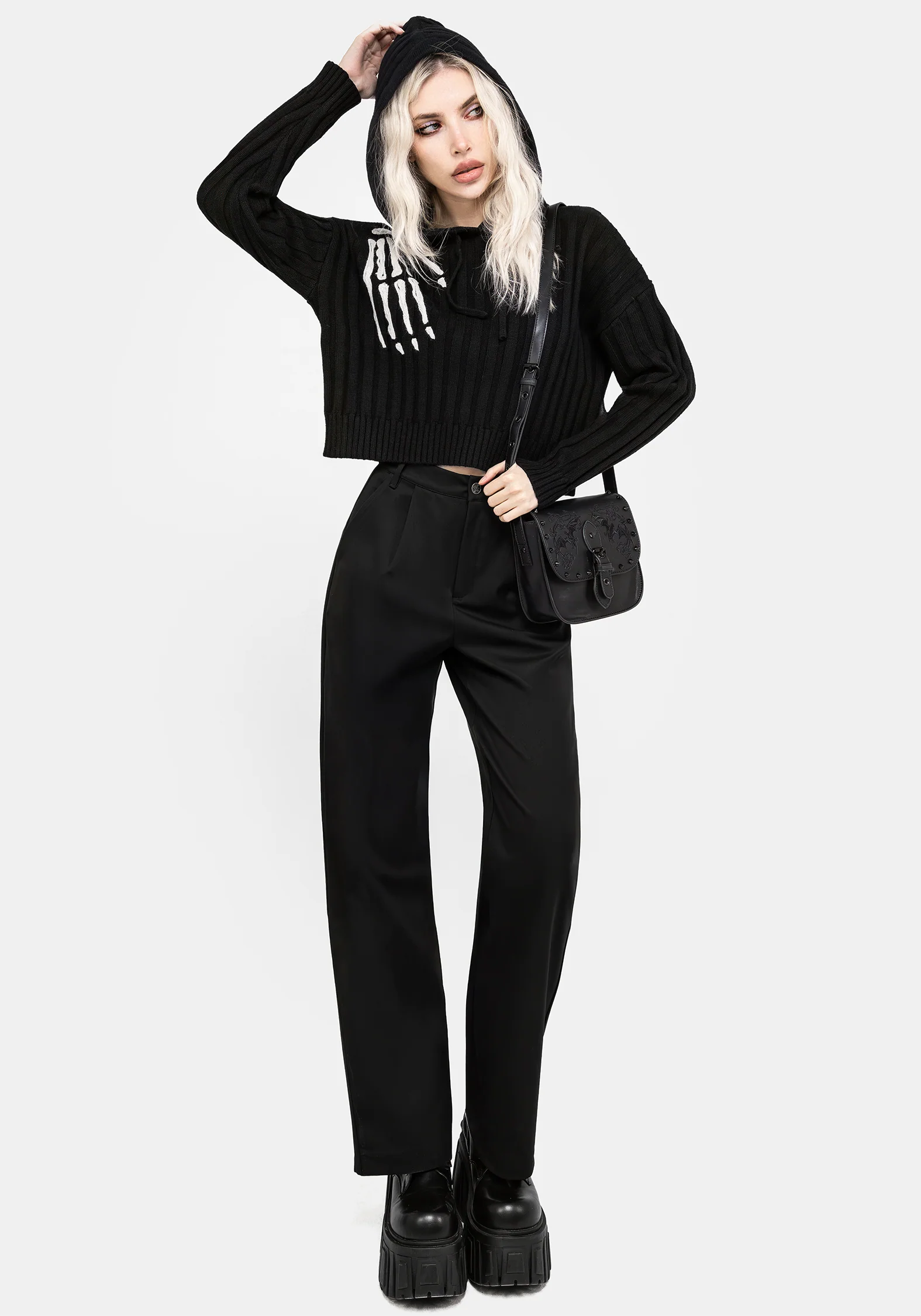 Volar Embroidered Knit Hoody - Image 5