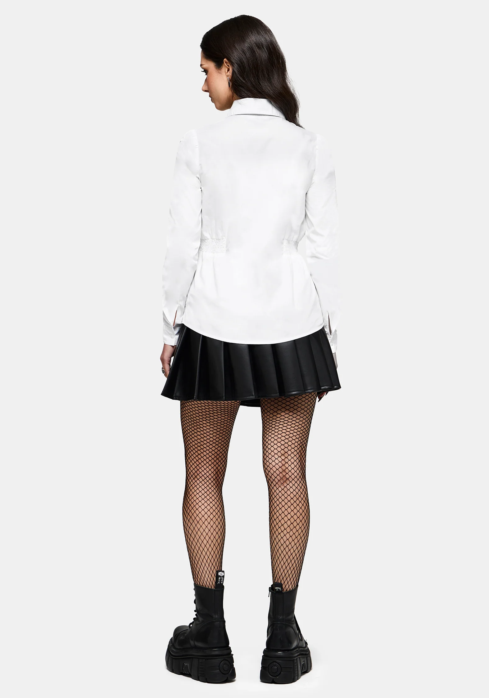 Wispette Moth Embroidered Poplin Fitted Shirt - Image 3